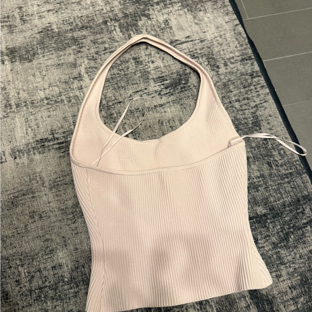 Babaton Pink Ribbed Knit Top - Picture 4 of 7